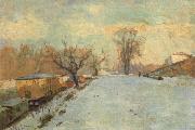 Road on the Banks of the Seine at Neuilly in Winter, Albert Lebourg